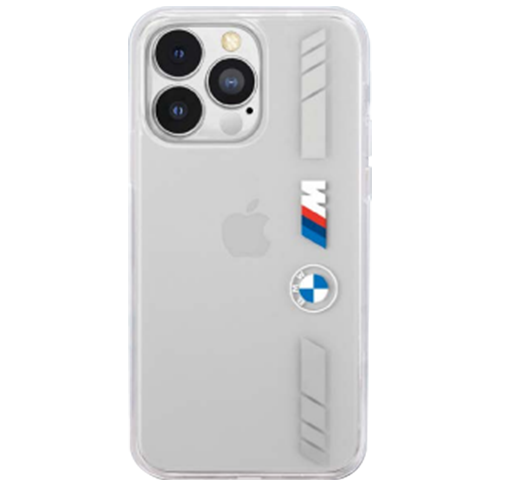 BMW iPhone 13 Pro Max M Edition PC/TPU Hard Case Silver Stripe