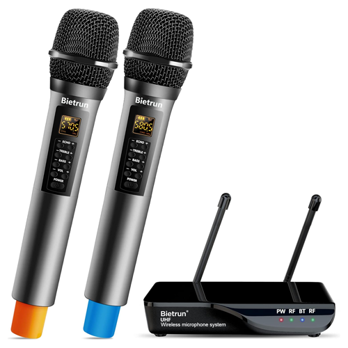 Bietrun WXM08 Dual Wireless Microphone