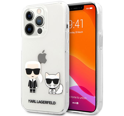 Karl Lagerfeld iPhone 13 Pro/Pro Max Choupette Ikonik Hard Case Transparent