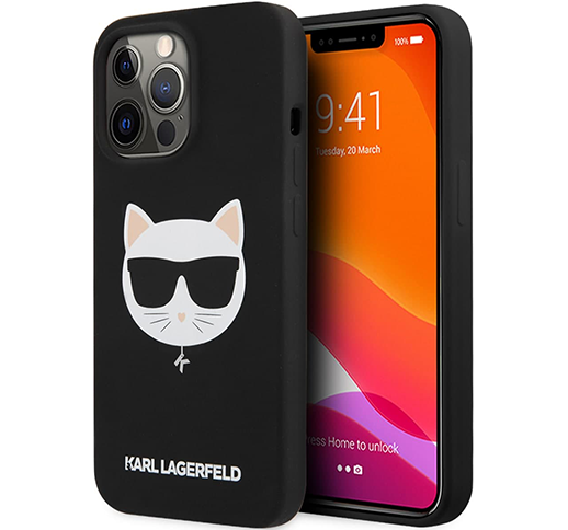 Karl Lagerfeld iPhone 13 Pro 3D Rubber Case With Choupette Head