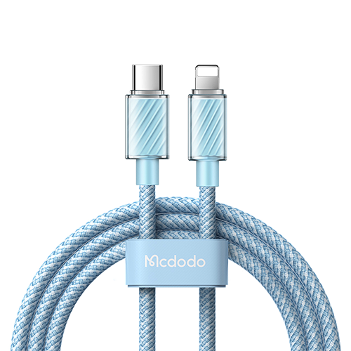 Mcdodo Type C to Lightning Transparent Data Cable 1.2m