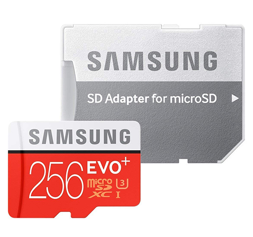 MicroSDXC EVO+ Memory Card w/ Adapter 256GB