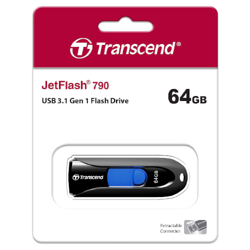 Transcend JetFlash 790 64GB USB 3.1 Flash Drive