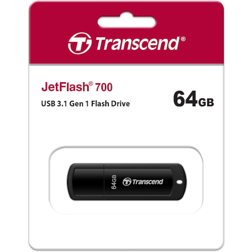 Transcend JetFlash® 700 64GB USB 3.1 Flash Drive