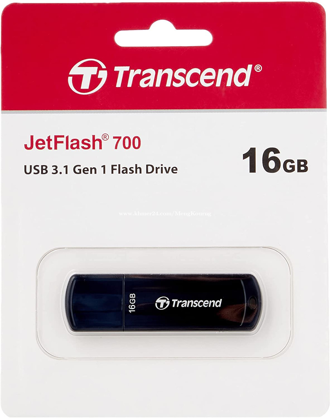 Transcend JetFlash® 700 - 16GB USB 3.1 Flash Drive