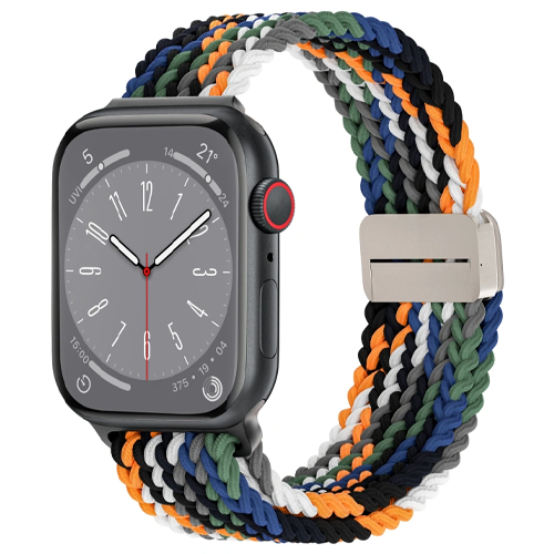 WiWU Wi-WB004 Braided Magnetic Watch Band for iWatch 42-49MM Cowboy Colorful