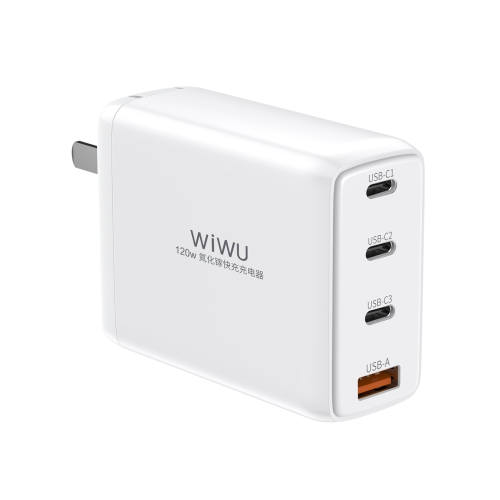 WiWu 120W 4 in 1 Mini GaN Charger (CN Plug)
